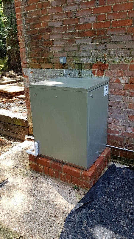 External oil boiler installed by BBI Heating