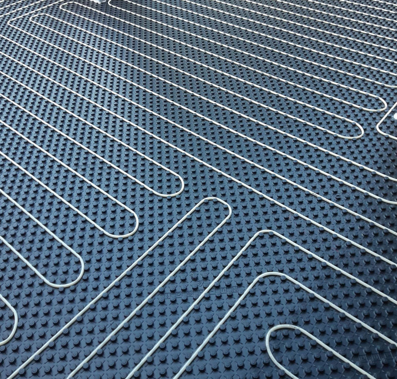 Low profile underfloor heating installation